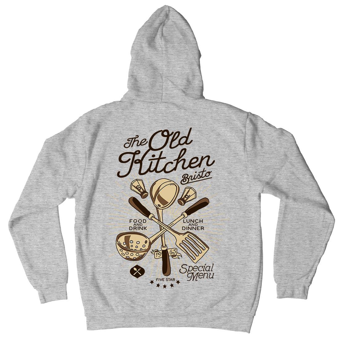 Old Kitchen Mens Hoodie With Pocket Food A979