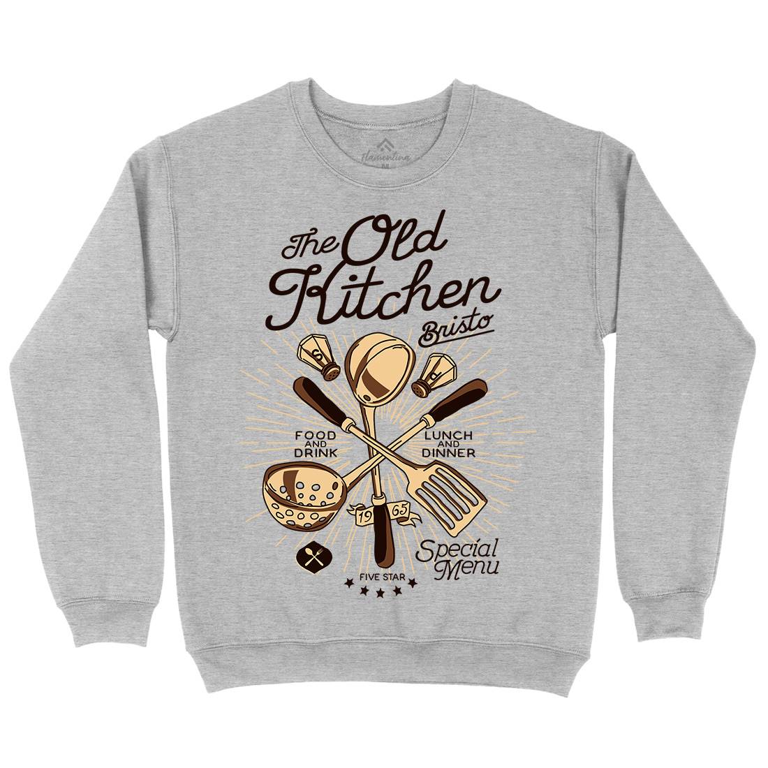 Old Kitchen Mens Crew Neck Sweatshirt Food A979
