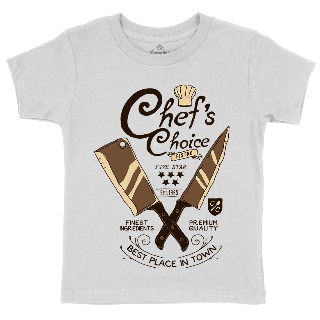Chef&#39;s Choice Kids Organic Crew Neck T-Shirt Food A980