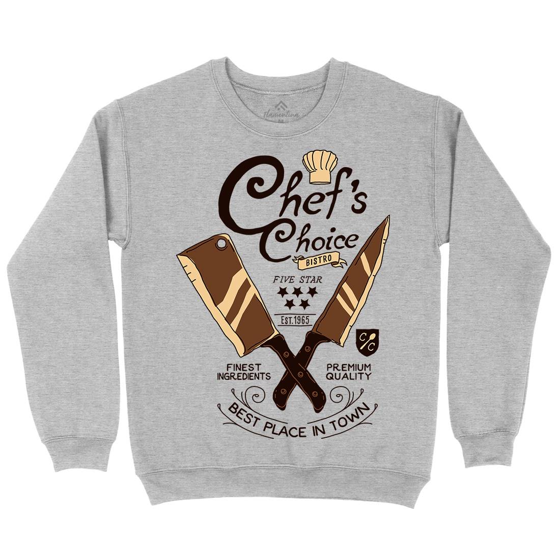 Chef&#39;s Choice Mens Crew Neck Sweatshirt Food A980