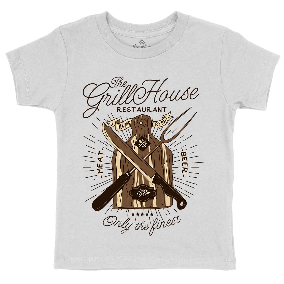 Grill House Kids Crew Neck T-Shirt Food A981