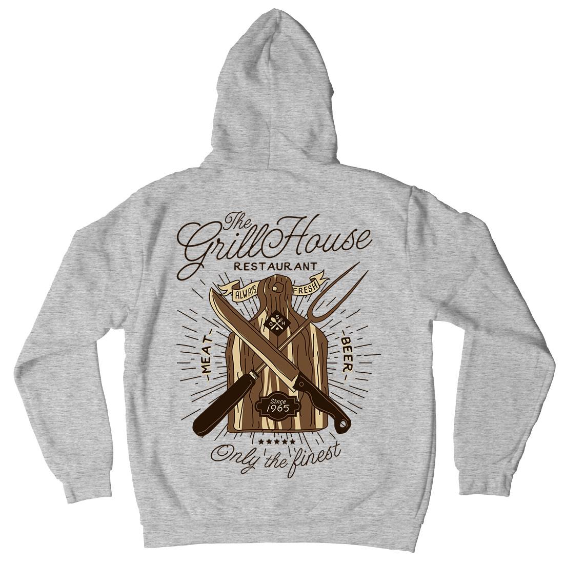 Grill House Kids Crew Neck Hoodie Food A981