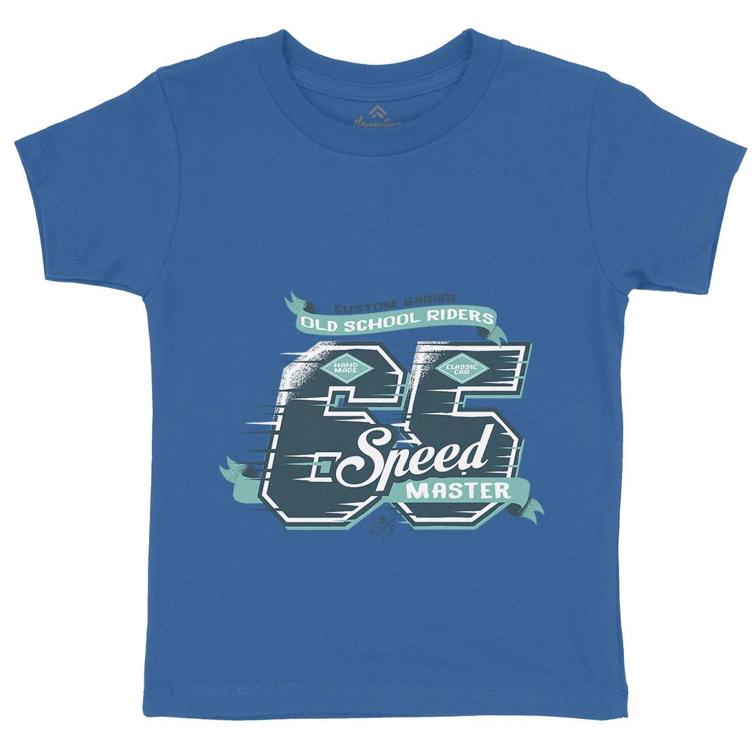 65 Speed Kids Organic Crew Neck T-Shirt Motorcycles A982