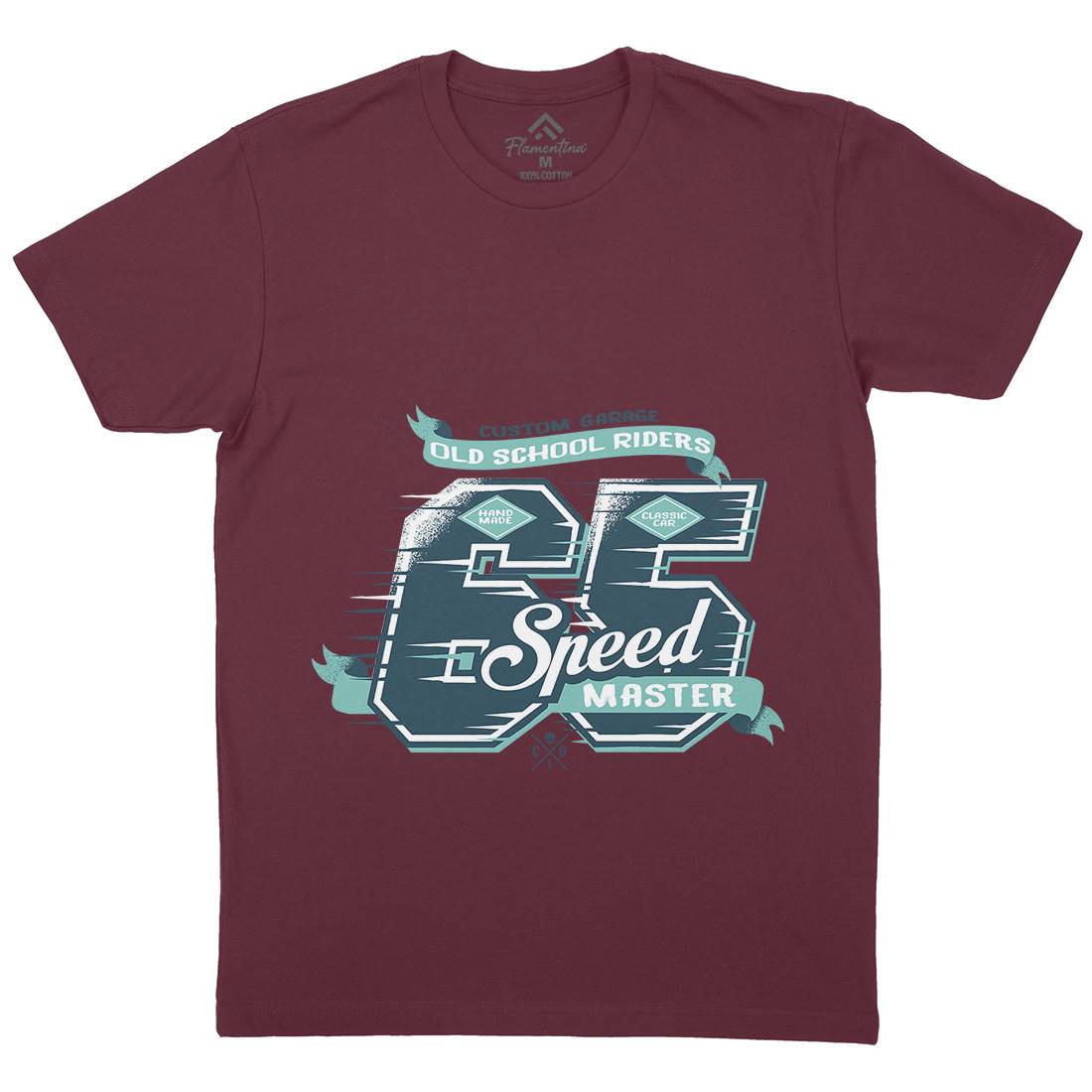 65 Speed Mens Crew Neck T-Shirt Motorcycles A982