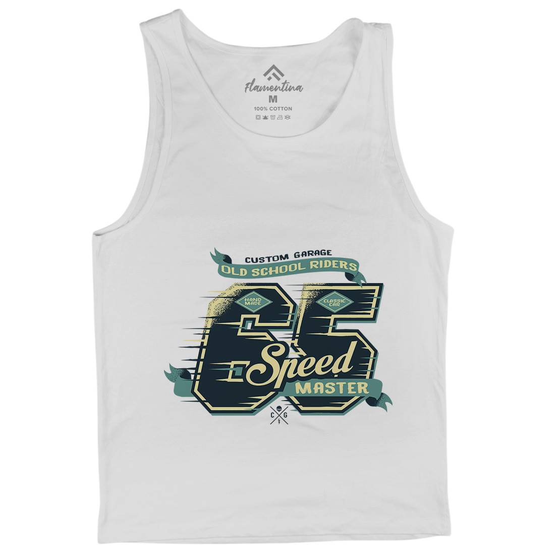 65 Speed Mens Tank Top Vest Motorcycles A982