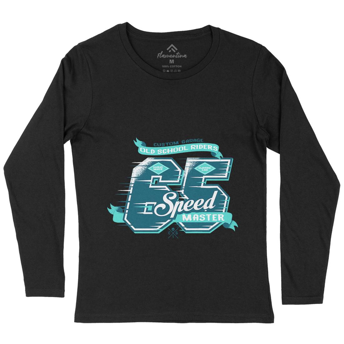 65 Speed Womens Long Sleeve T-Shirt Motorcycles A982