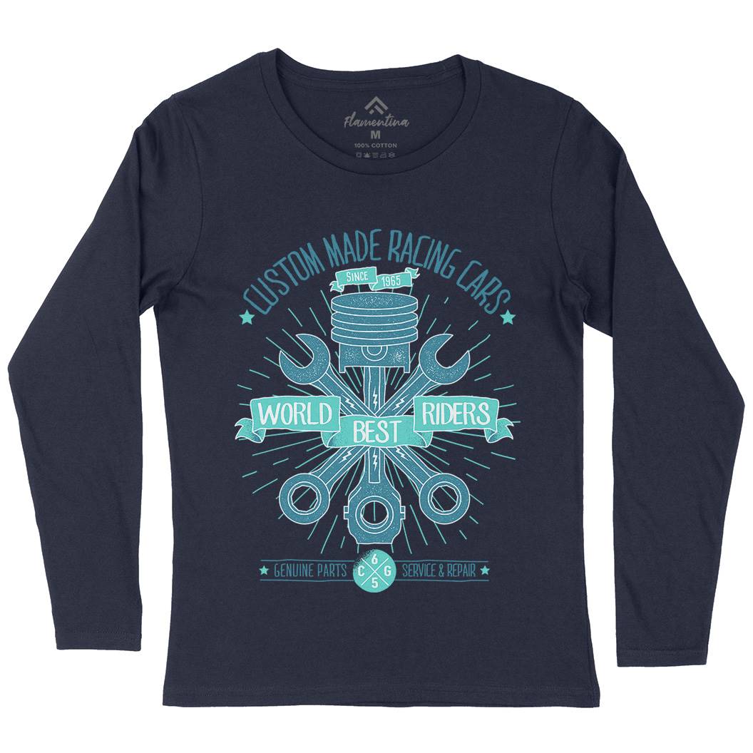World Best Riders Womens Long Sleeve T-Shirt Motorcycles A983