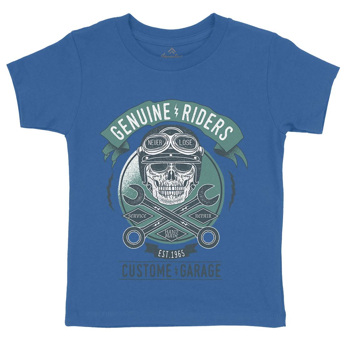 Genuine Riders Kids Organic Crew Neck T-Shirt Motorcycles A984
