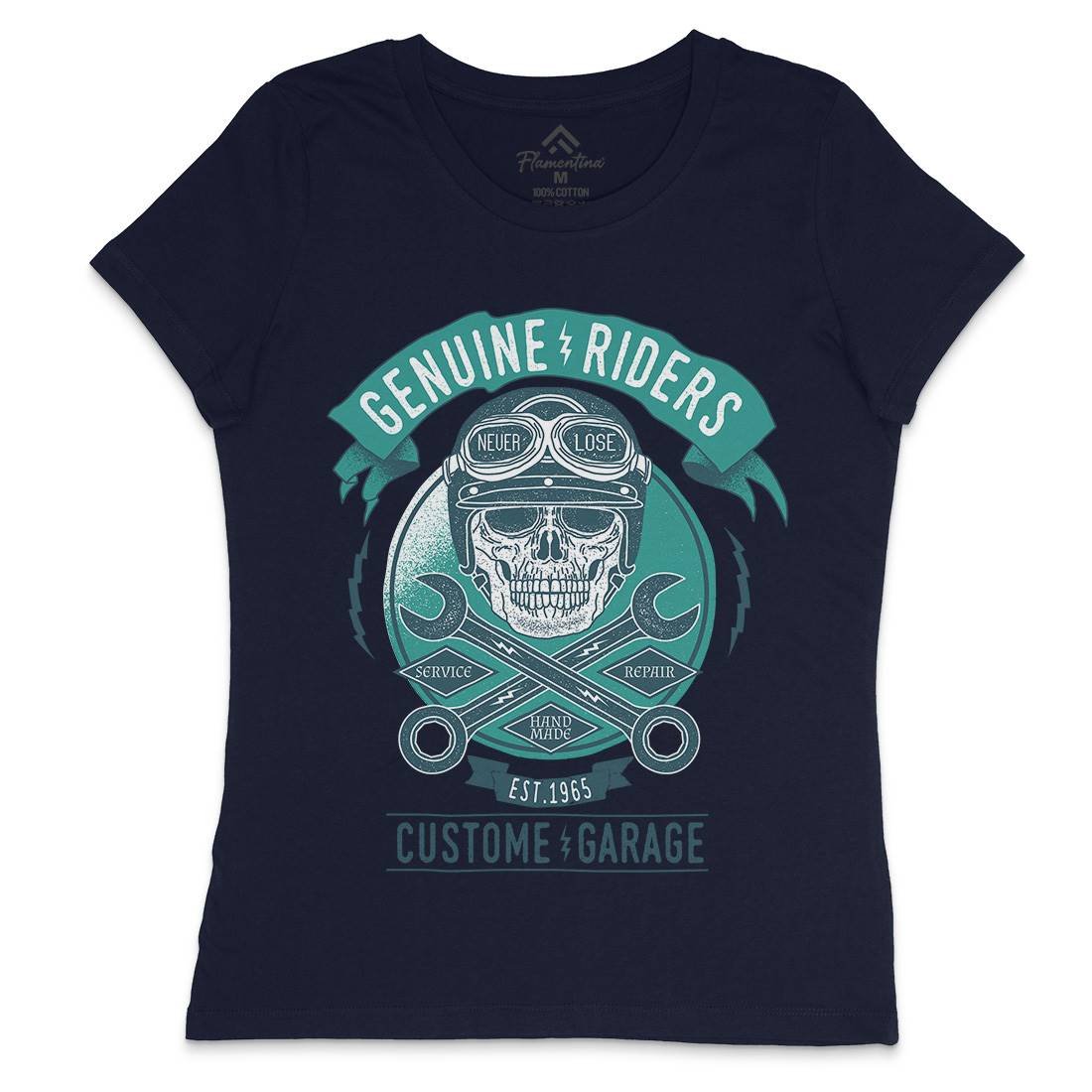 Genuine Riders Womens Crew Neck T-Shirt Motorcycles A984