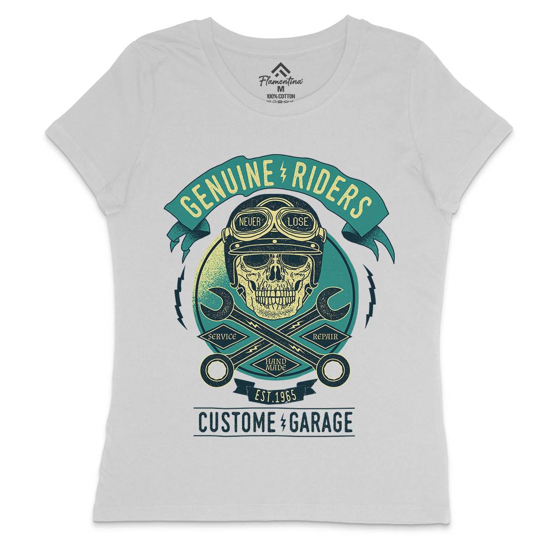 Genuine Riders Womens Crew Neck T-Shirt Motorcycles A984