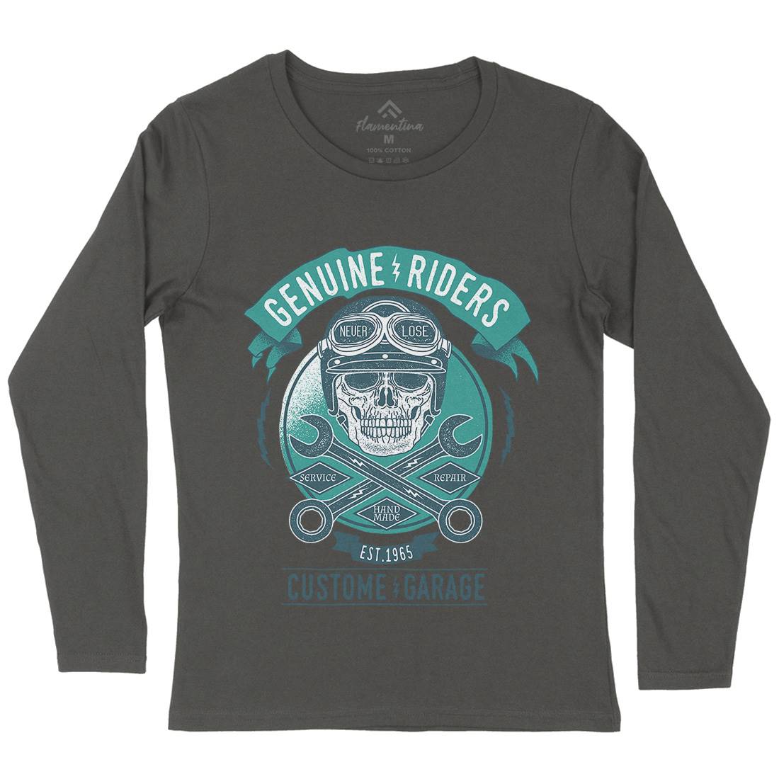 Genuine Riders Womens Long Sleeve T-Shirt Motorcycles A984