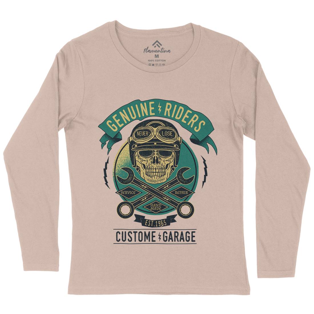 Genuine Riders Womens Long Sleeve T-Shirt Motorcycles A984