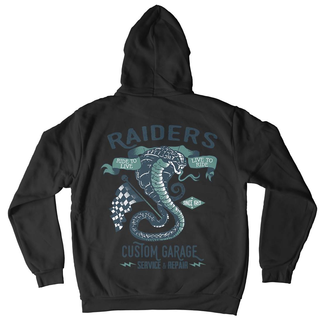 Raiders Kids Crew Neck Hoodie Motorcycles A985