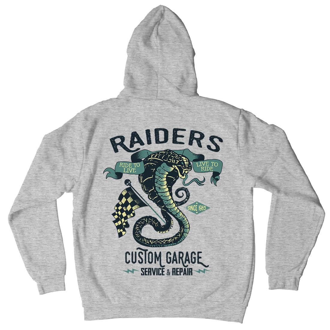 Raiders Kids Crew Neck Hoodie Motorcycles A985