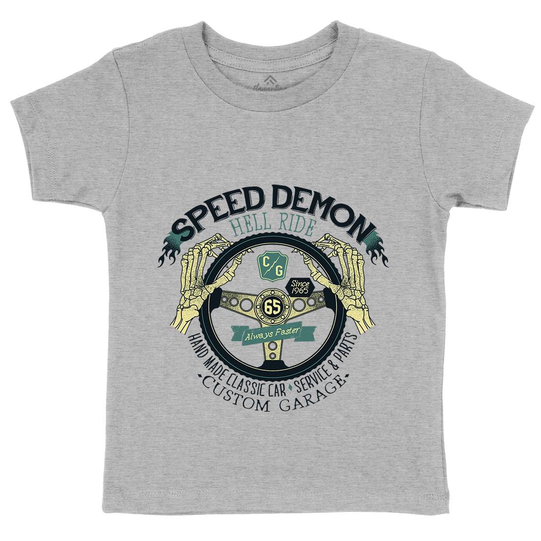 Speed Demon Kids Crew Neck T-Shirt Motorcycles A987