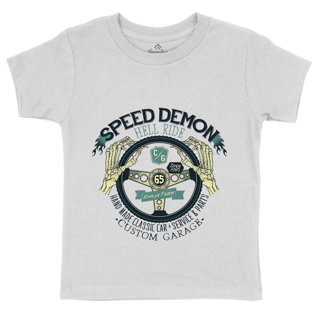 Speed Demon Kids Crew Neck T-Shirt Motorcycles A987