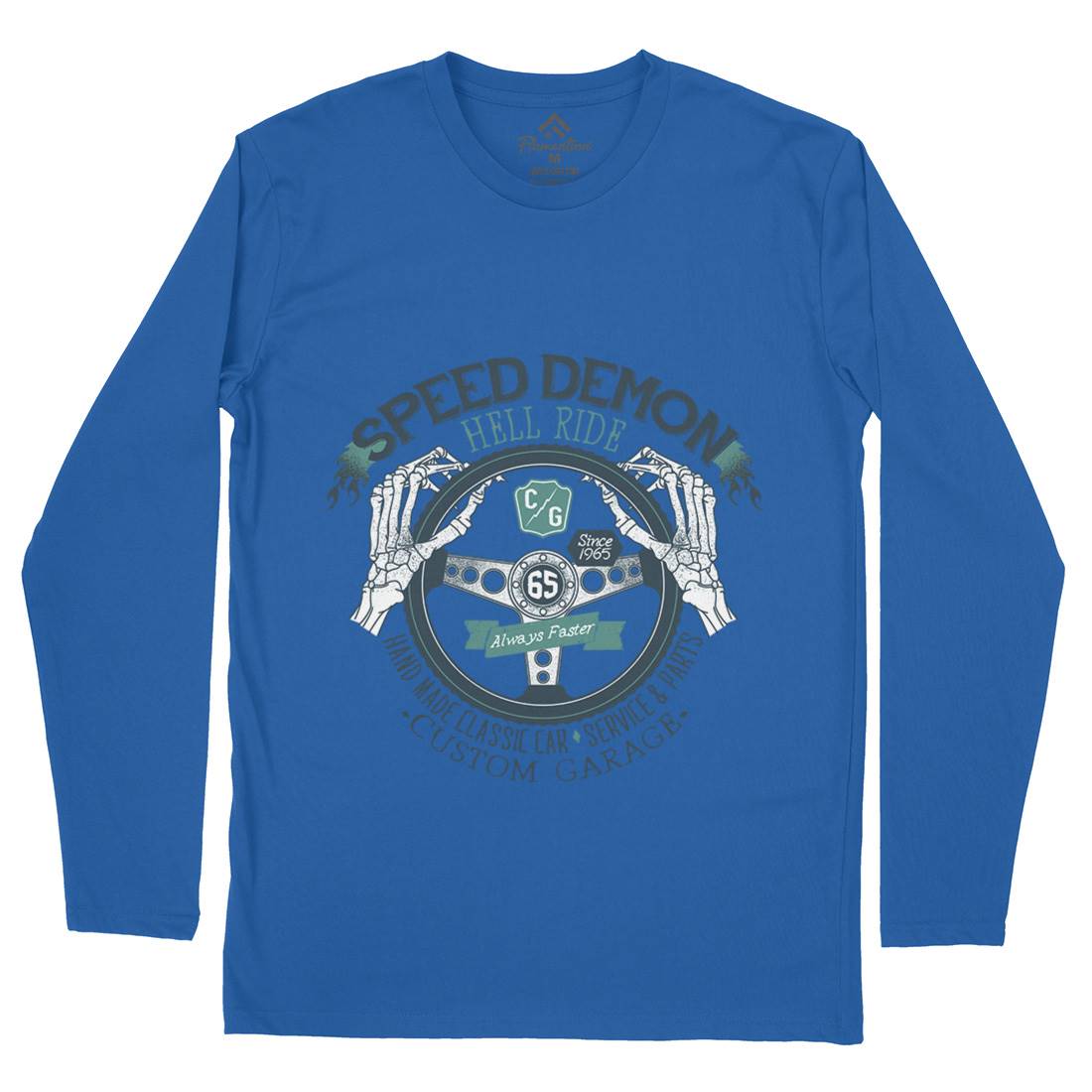 Speed Demon Mens Long Sleeve T-Shirt Motorcycles A987