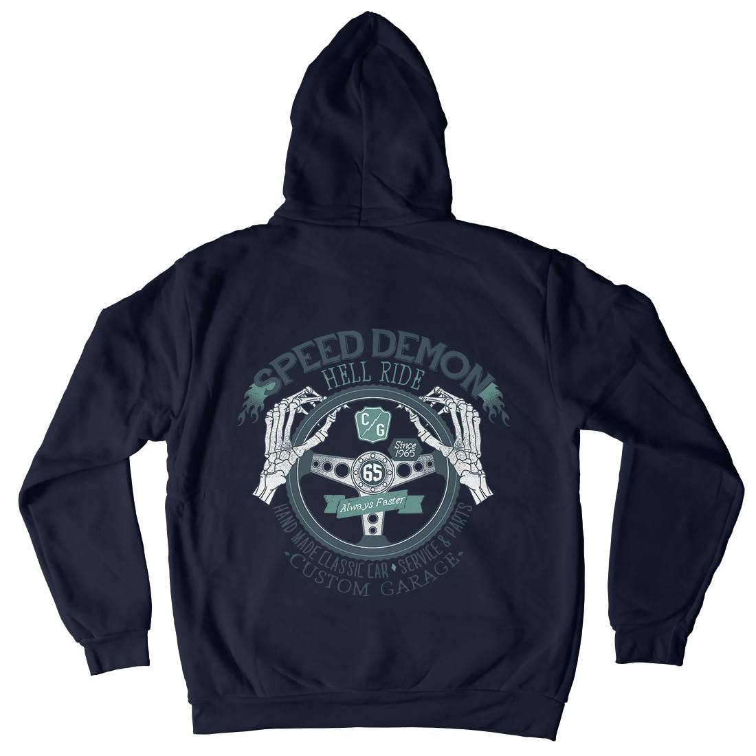 Speed Demon Kids Crew Neck Hoodie Motorcycles A987