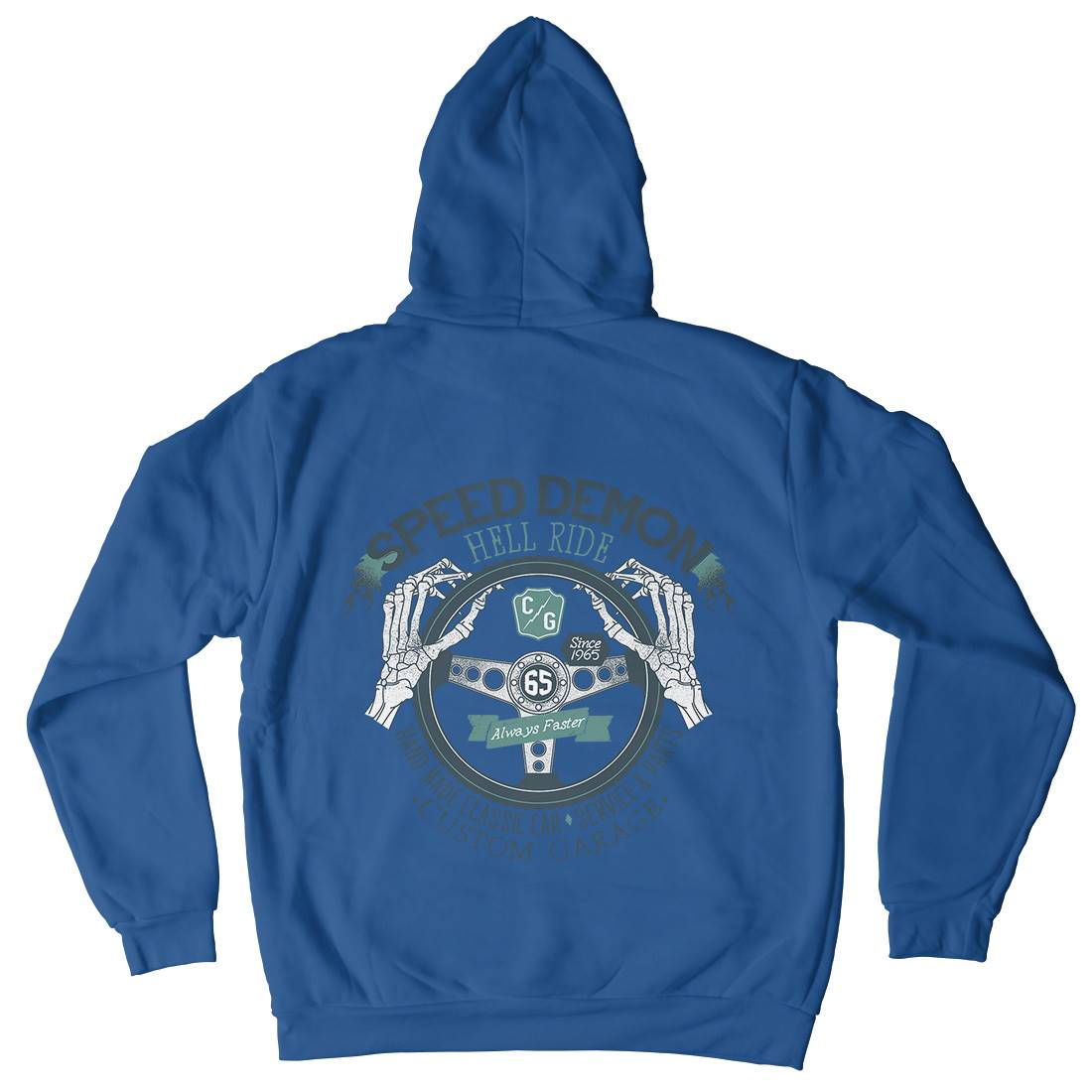 Speed Demon Mens Hoodie With Pocket Motorcycles A987