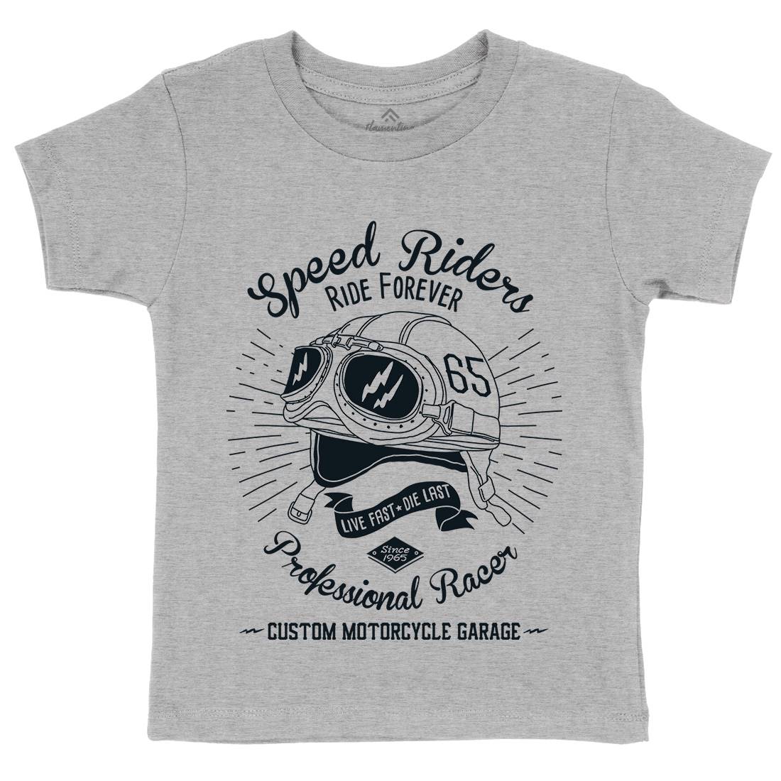 Speed Riders Kids Crew Neck T-Shirt Motorcycles A988