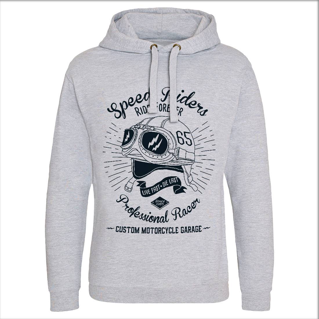 Speed Riders Mens Hoodie Without Pocket Motorcycles A988