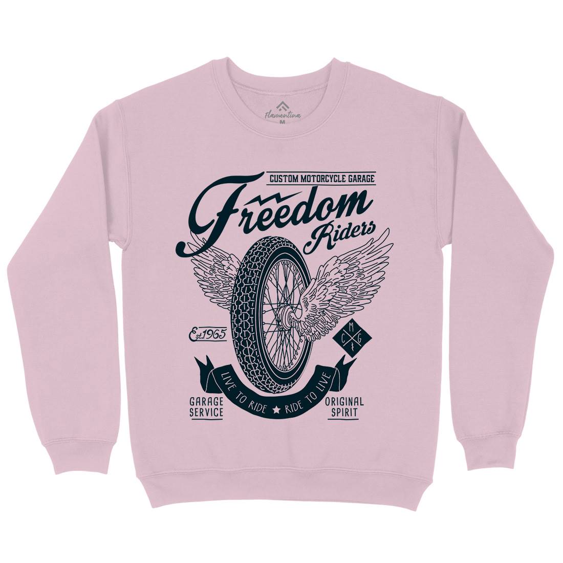 Freedom Riders Kids Crew Neck Sweatshirt Motorcycles A989