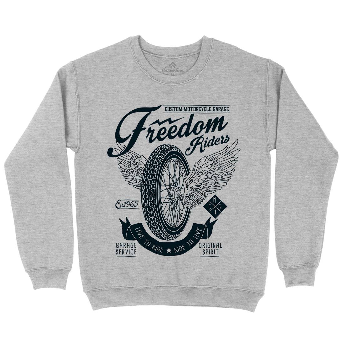 Freedom Riders Mens Crew Neck Sweatshirt Motorcycles A989