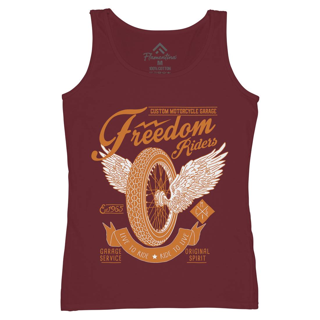 Freedom Riders Womens Organic Tank Top Vest Motorcycles A989