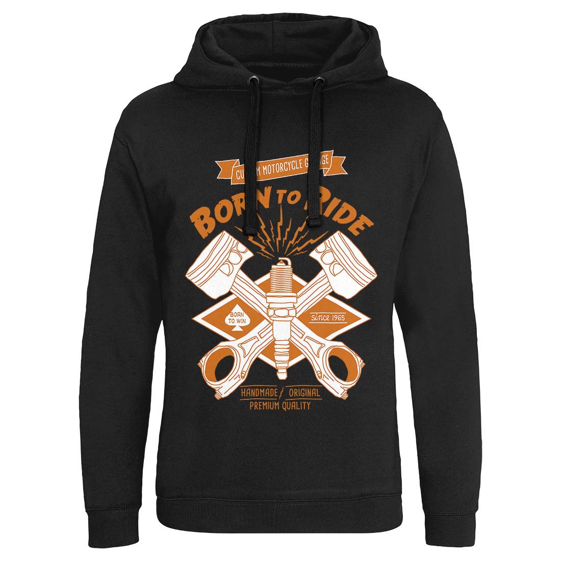 Born To Ride Mens Hoodie Without Pocket Motorcycles A990
