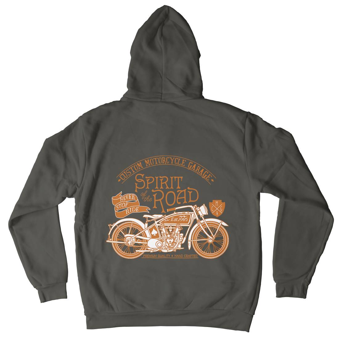 Spirit Of The Road Kids Crew Neck Hoodie Motorcycles A991