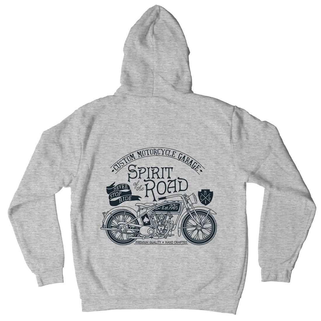 Spirit Of The Road Mens Hoodie With Pocket Motorcycles A991