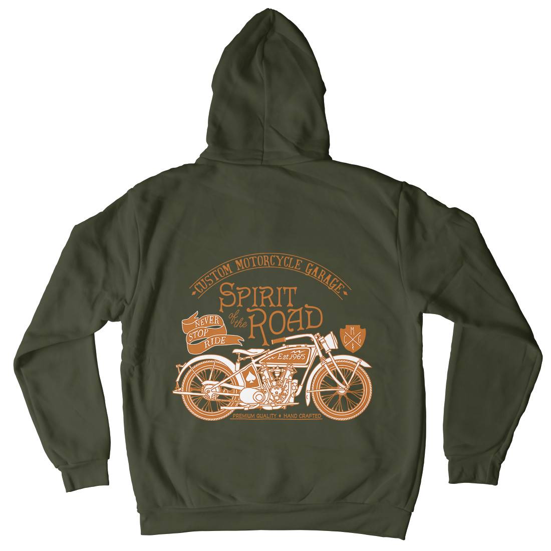 Spirit Of The Road Kids Crew Neck Hoodie Motorcycles A991