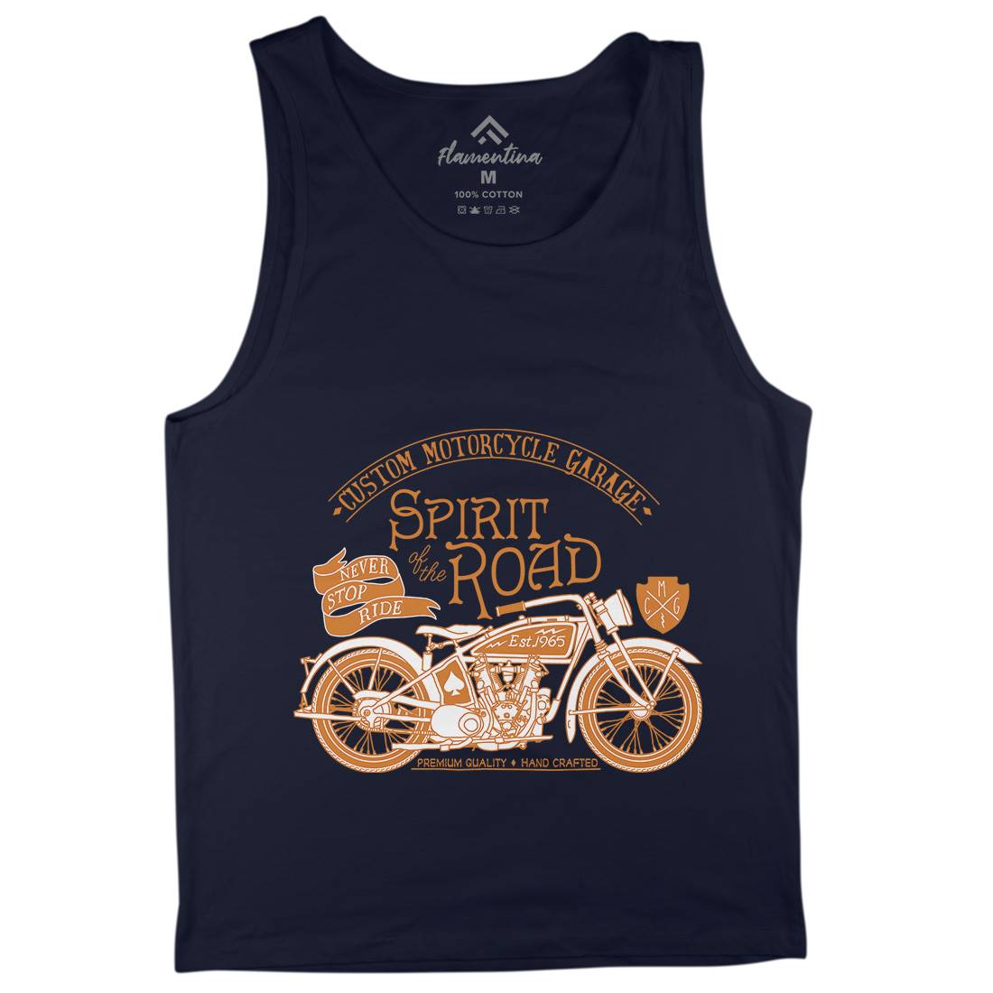 Spirit Of The Road Mens Tank Top Vest Motorcycles A991