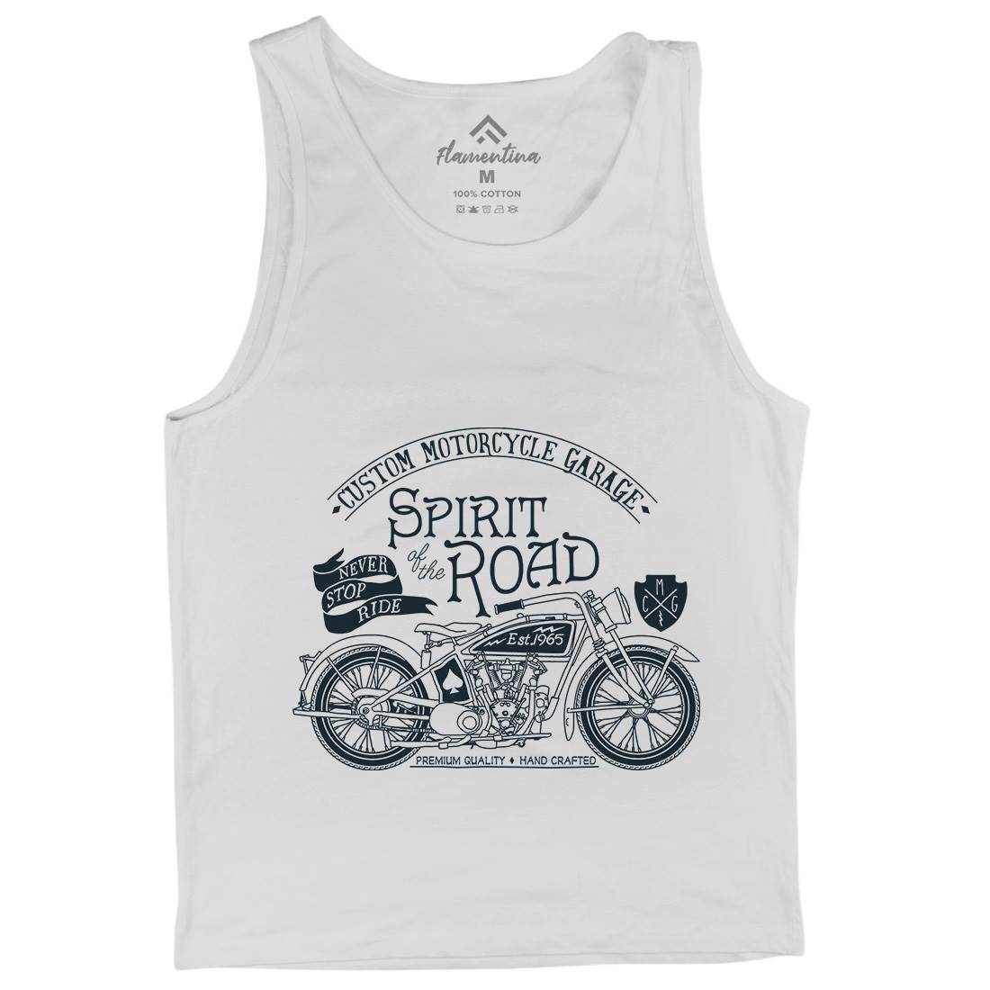 Spirit Of The Road Mens Tank Top Vest Motorcycles A991