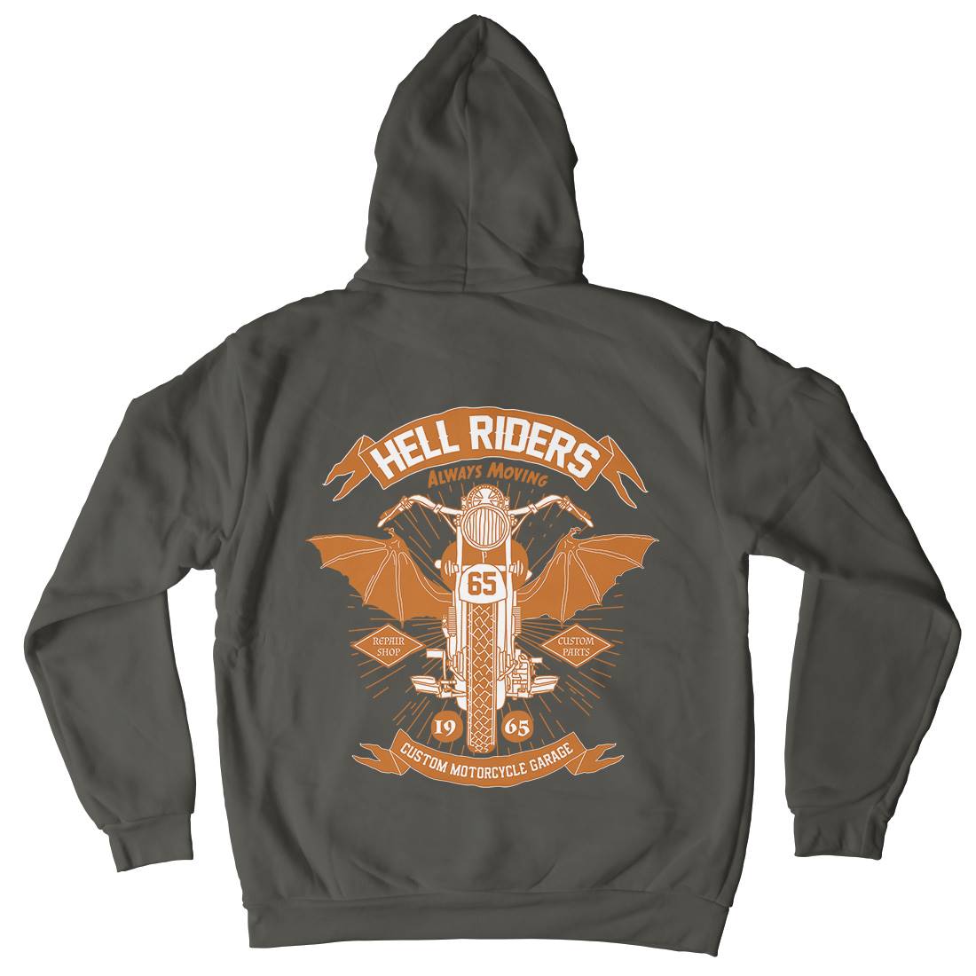 Hell Riders Kids Crew Neck Hoodie Motorcycles A992