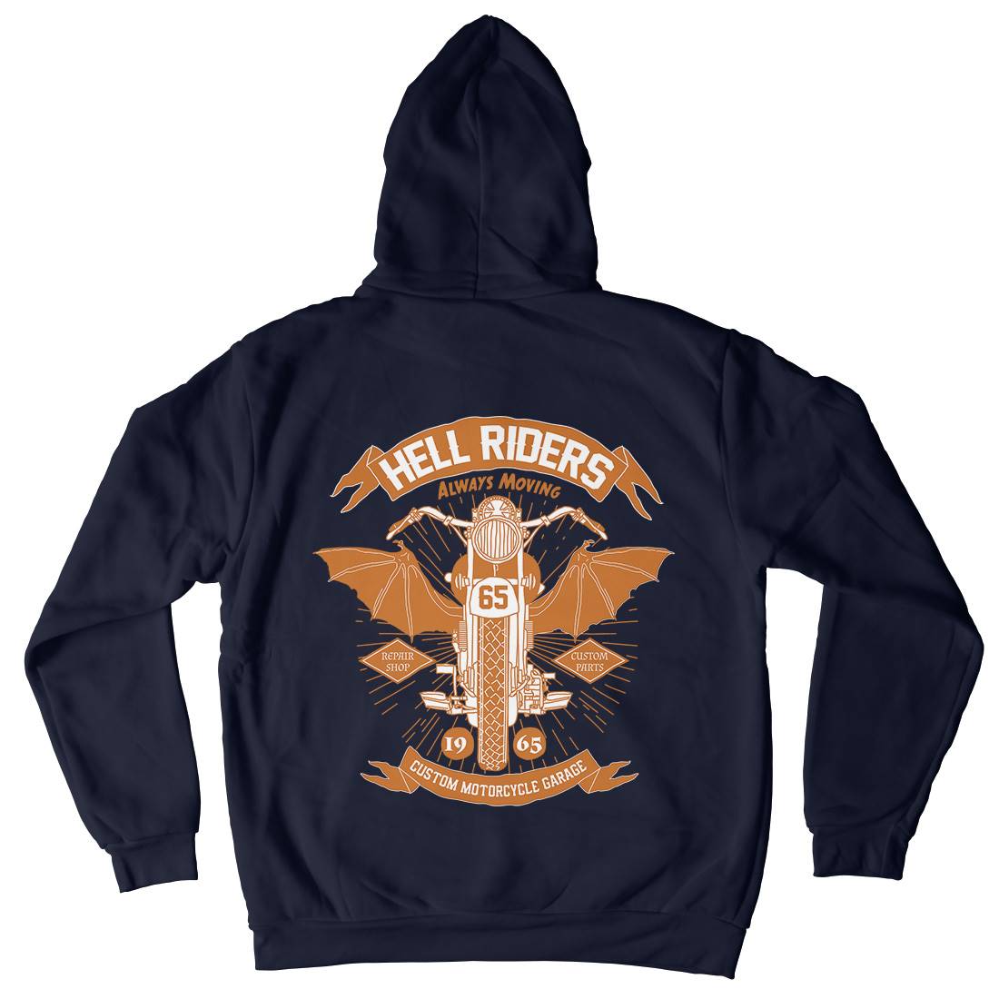 Hell Riders Kids Crew Neck Hoodie Motorcycles A992