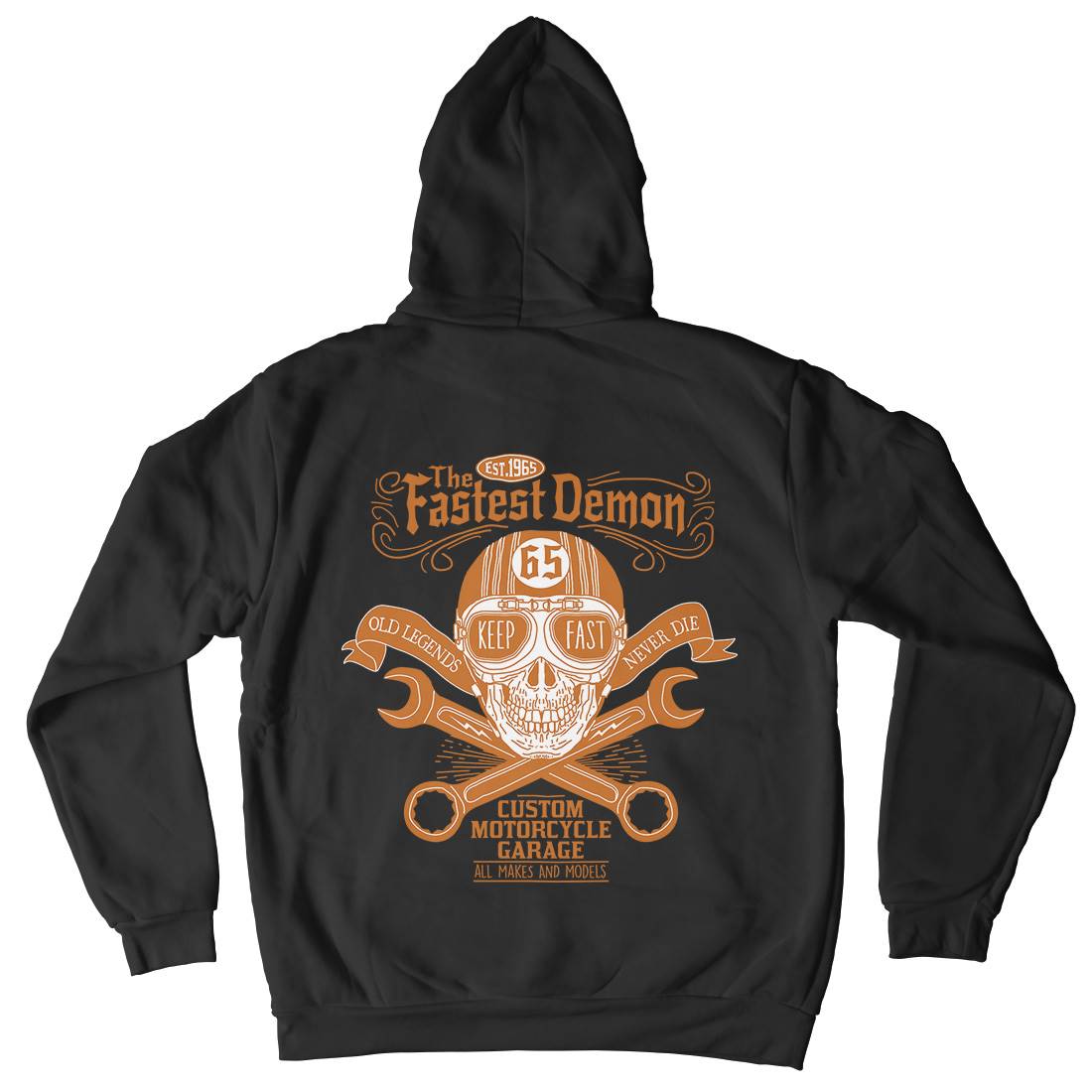 Fastest Demon Kids Crew Neck Hoodie Motorcycles A993