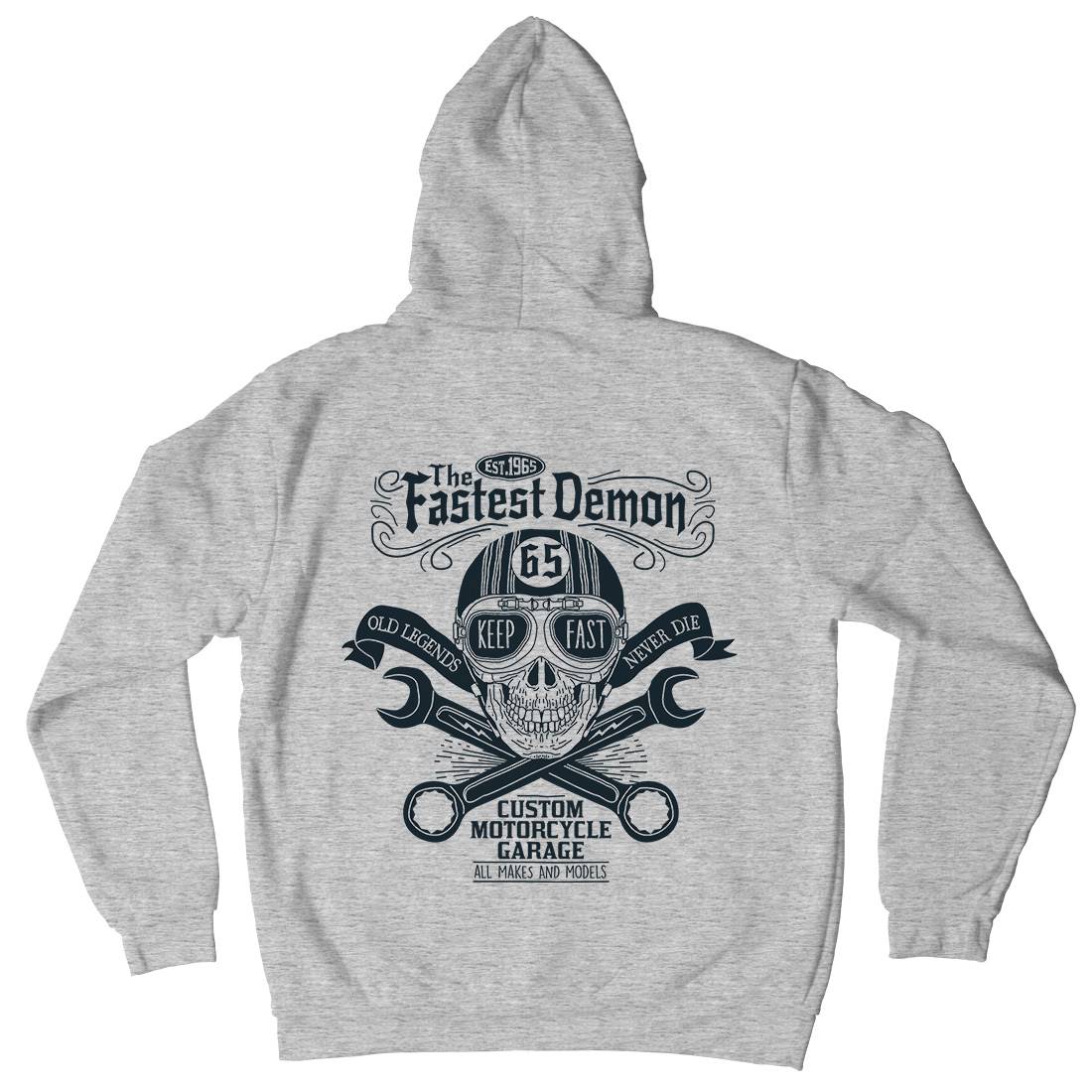 Fastest Demon Kids Crew Neck Hoodie Motorcycles A993