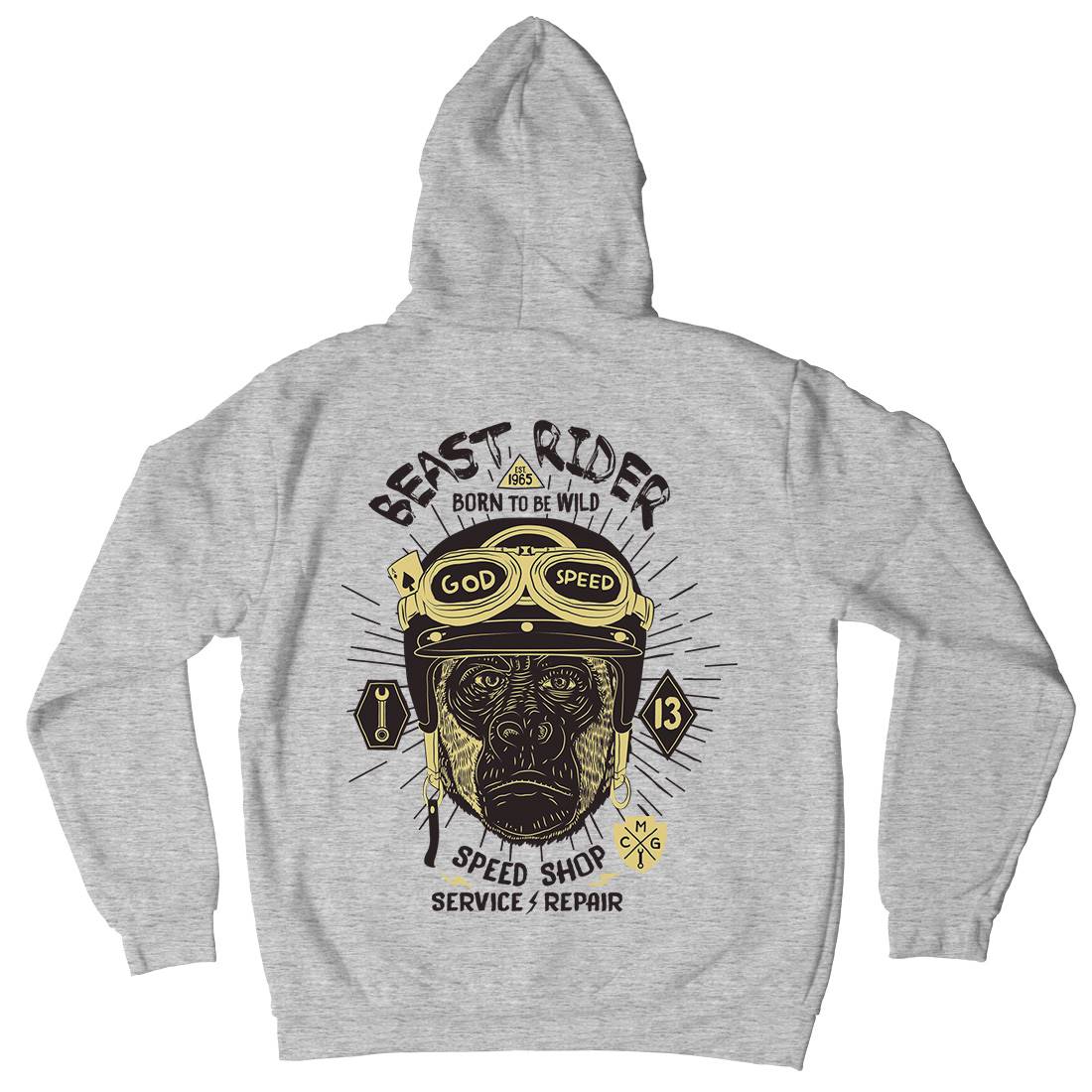 Beast Rider Kids Crew Neck Hoodie Motorcycles A994