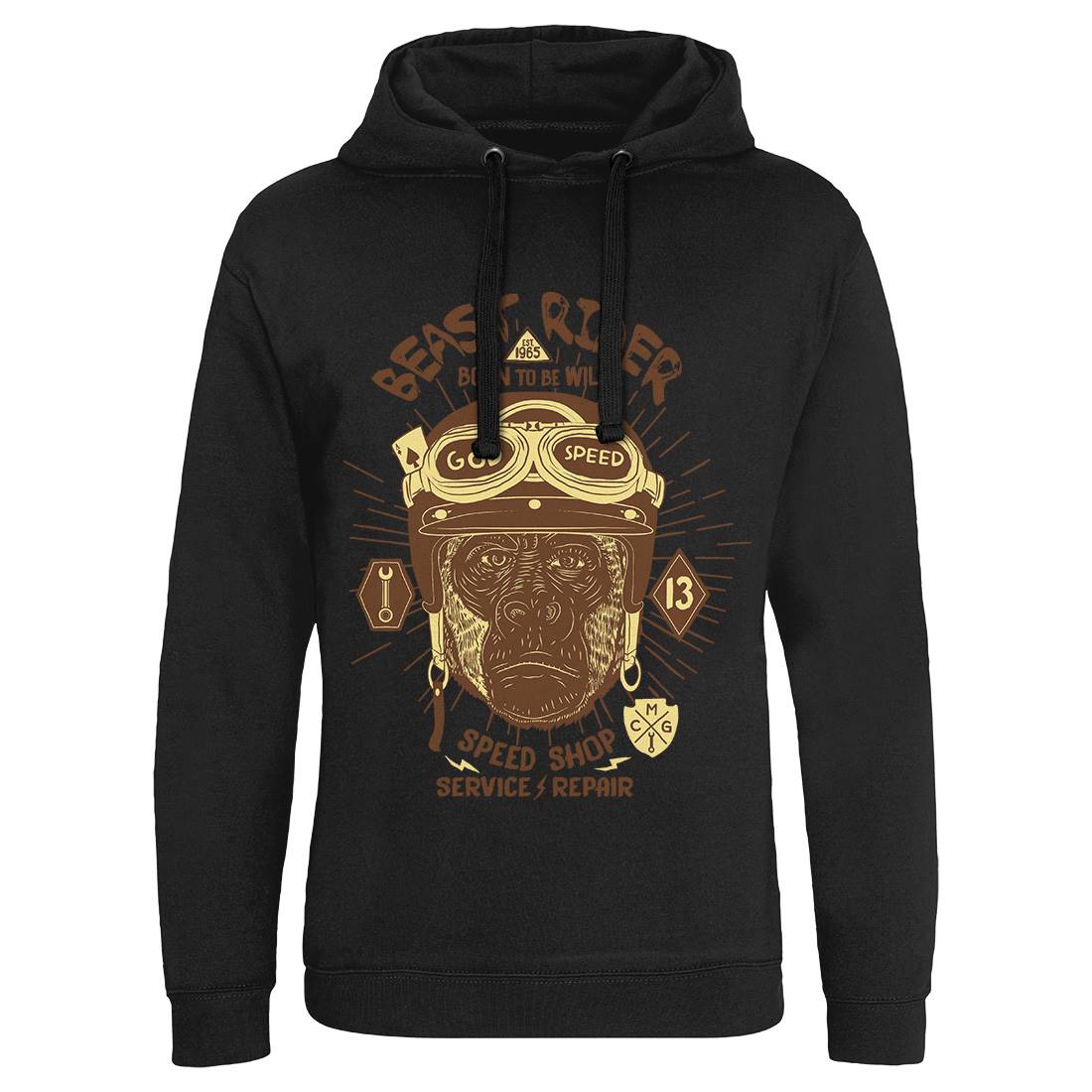 Beast Rider Mens Hoodie Without Pocket Motorcycles A994