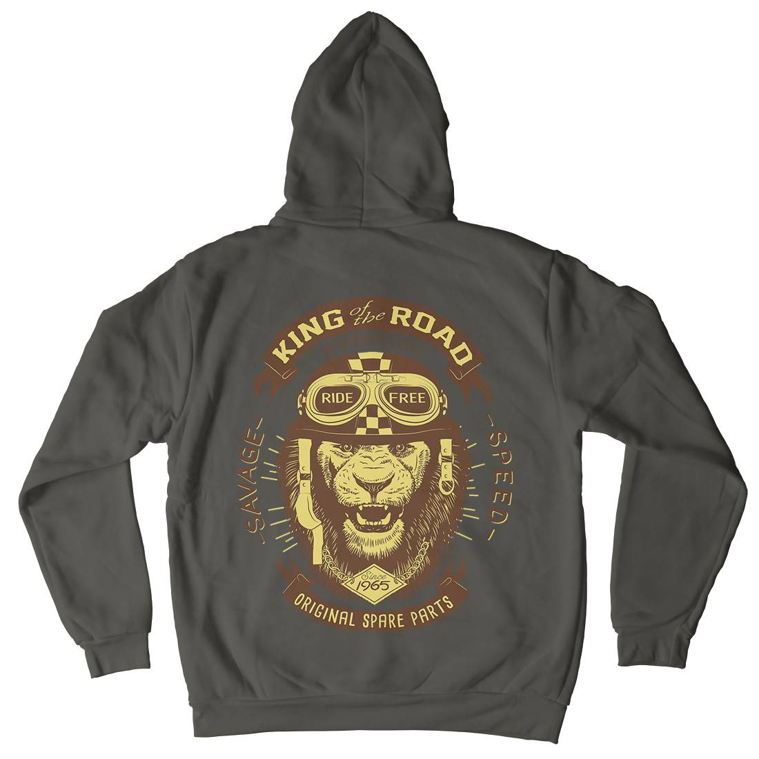 King Of The Road Kids Crew Neck Hoodie Motorcycles A995