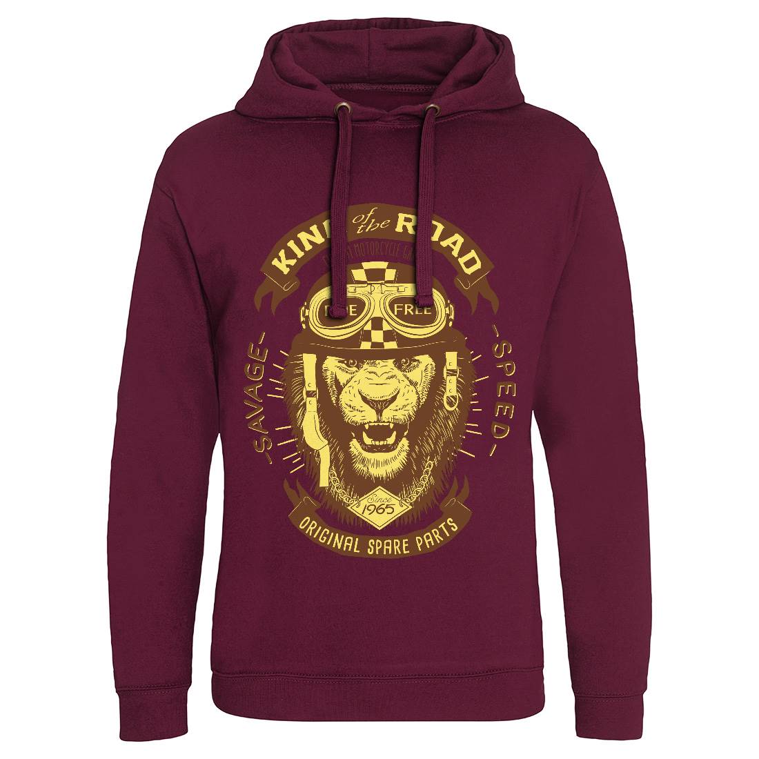 King Of The Road Mens Hoodie Without Pocket Motorcycles A995