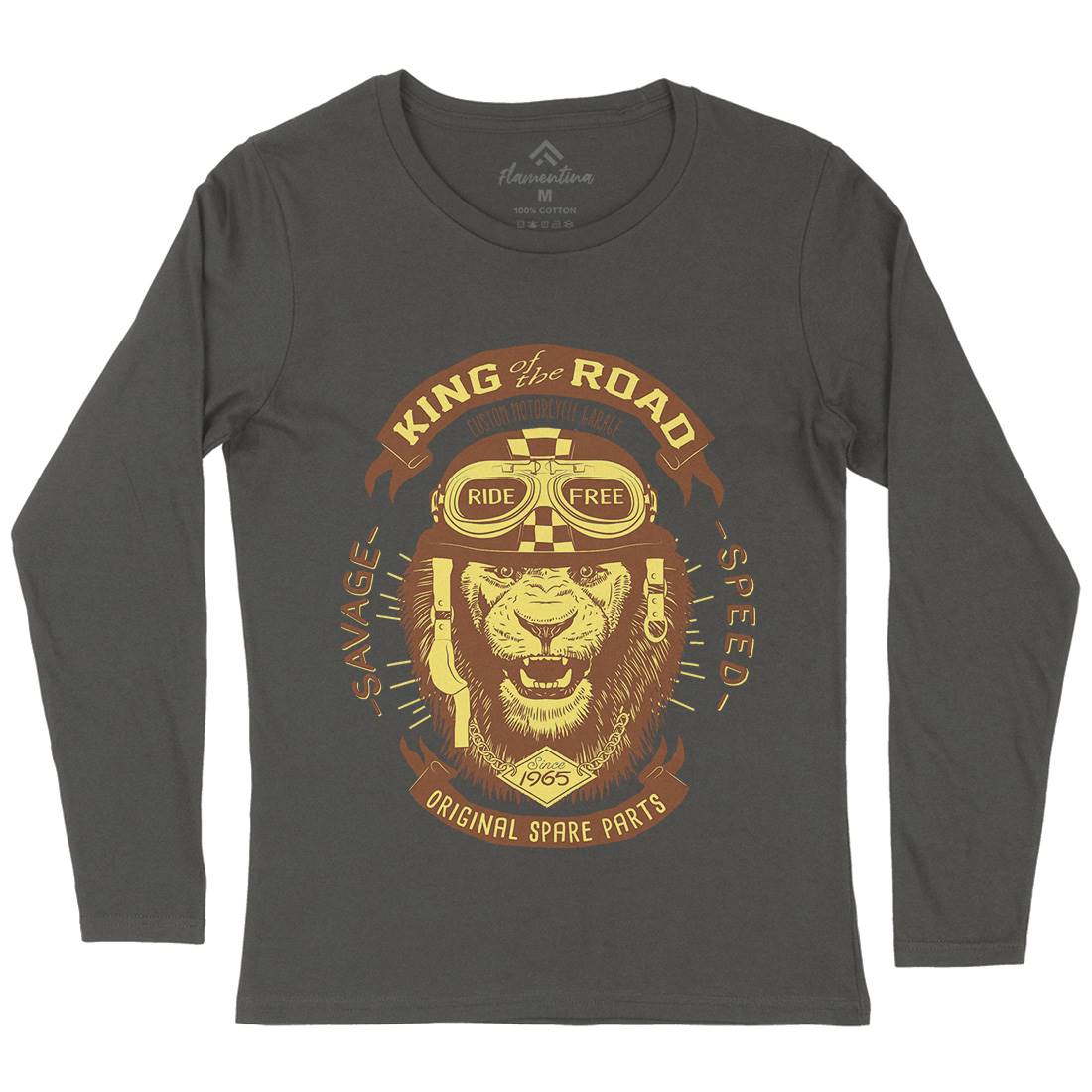 King Of The Road Womens Long Sleeve T-Shirt Motorcycles A995