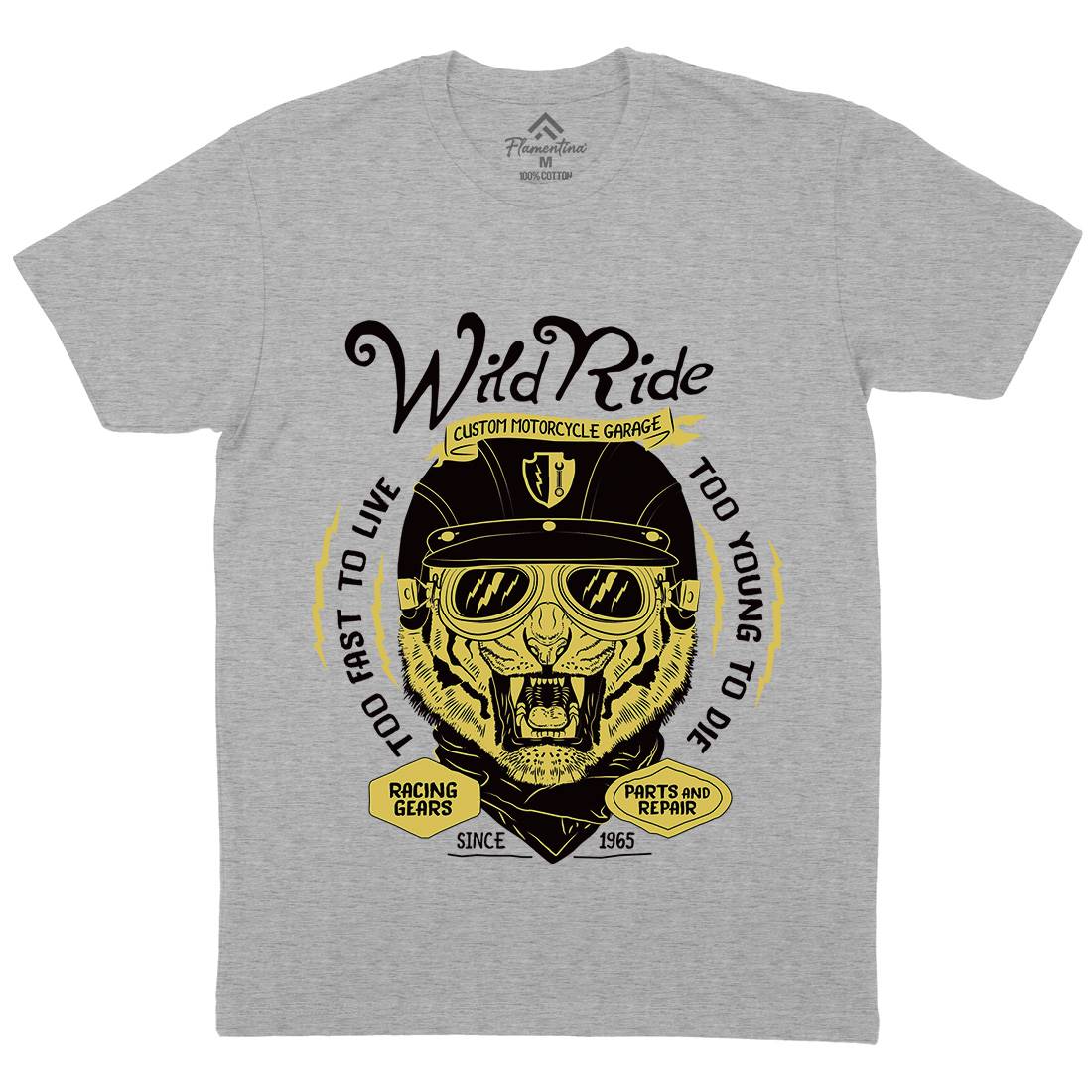 Wild Ride Mens Crew Neck T-Shirt Motorcycles A996