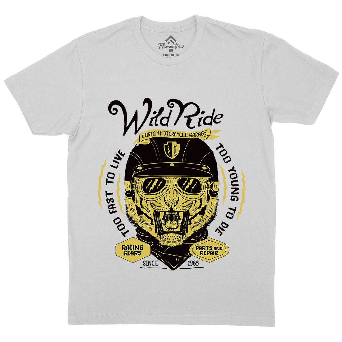 Wild Ride Mens Crew Neck T-Shirt Motorcycles A996