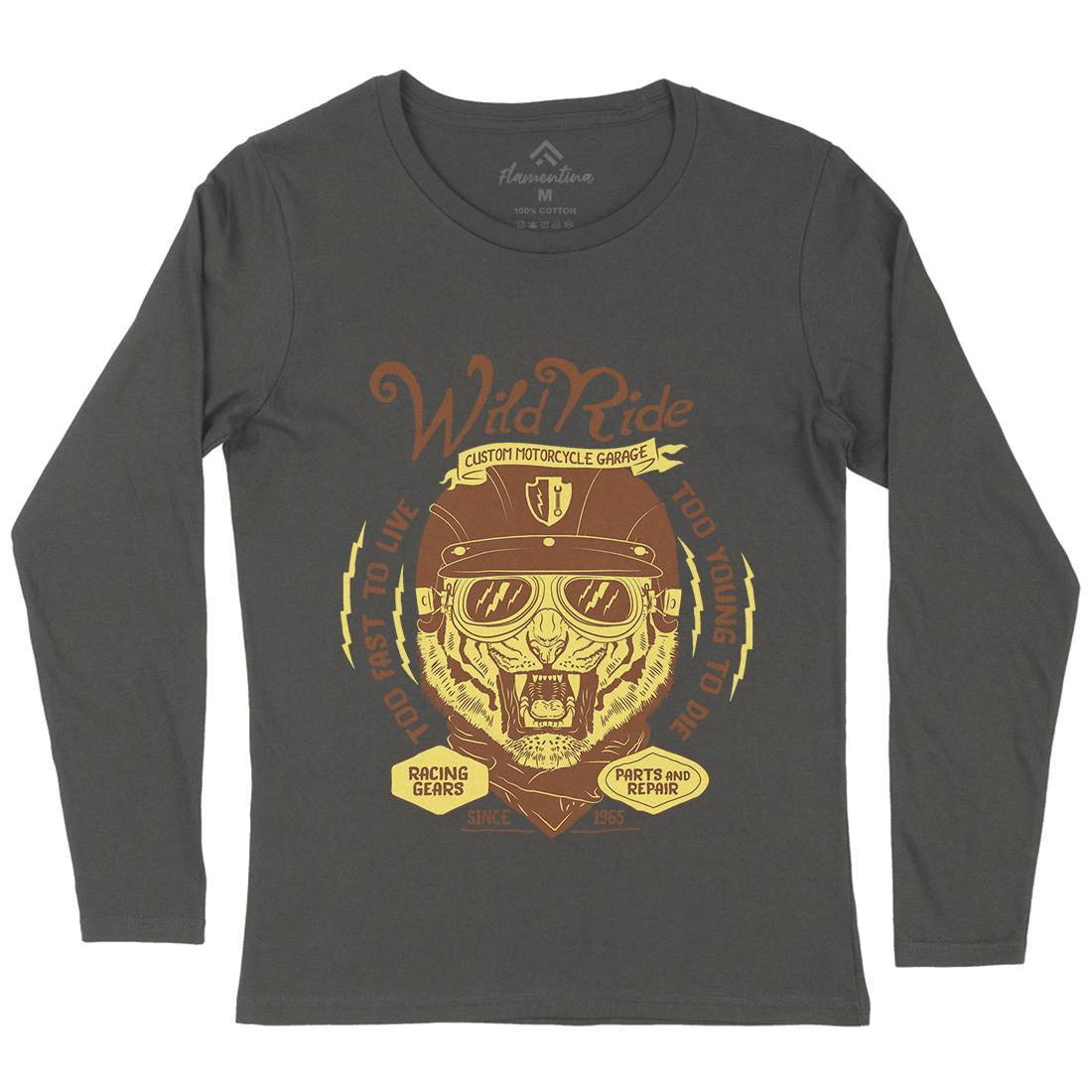 Wild Ride Womens Long Sleeve T-Shirt Motorcycles A996