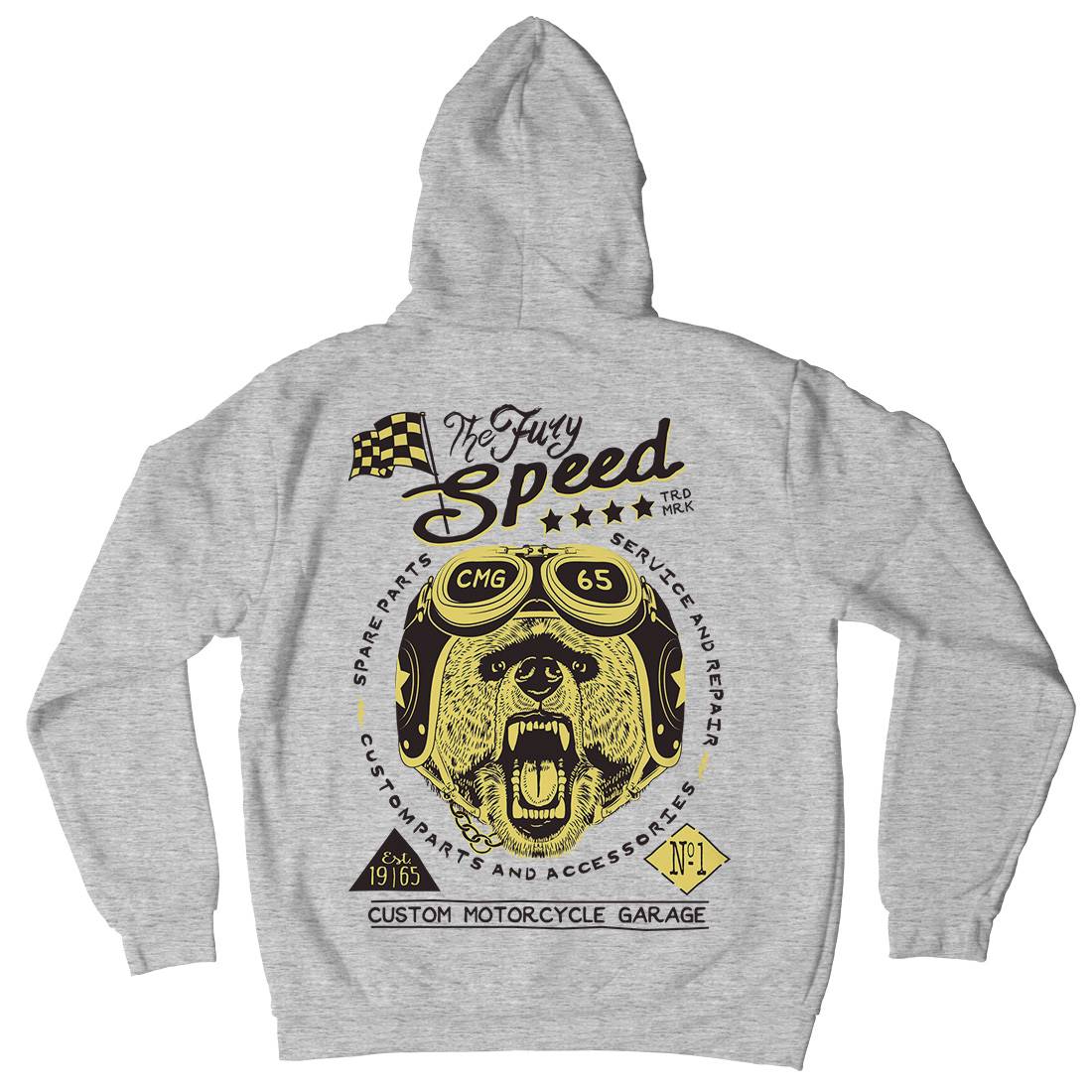 Fury Speed Kids Crew Neck Hoodie Motorcycles A997