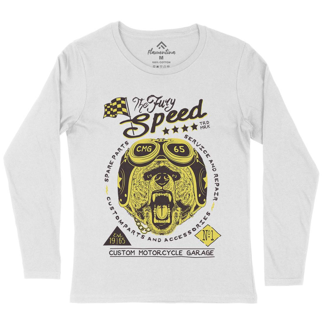 Fury Speed Womens Long Sleeve T-Shirt Motorcycles A997