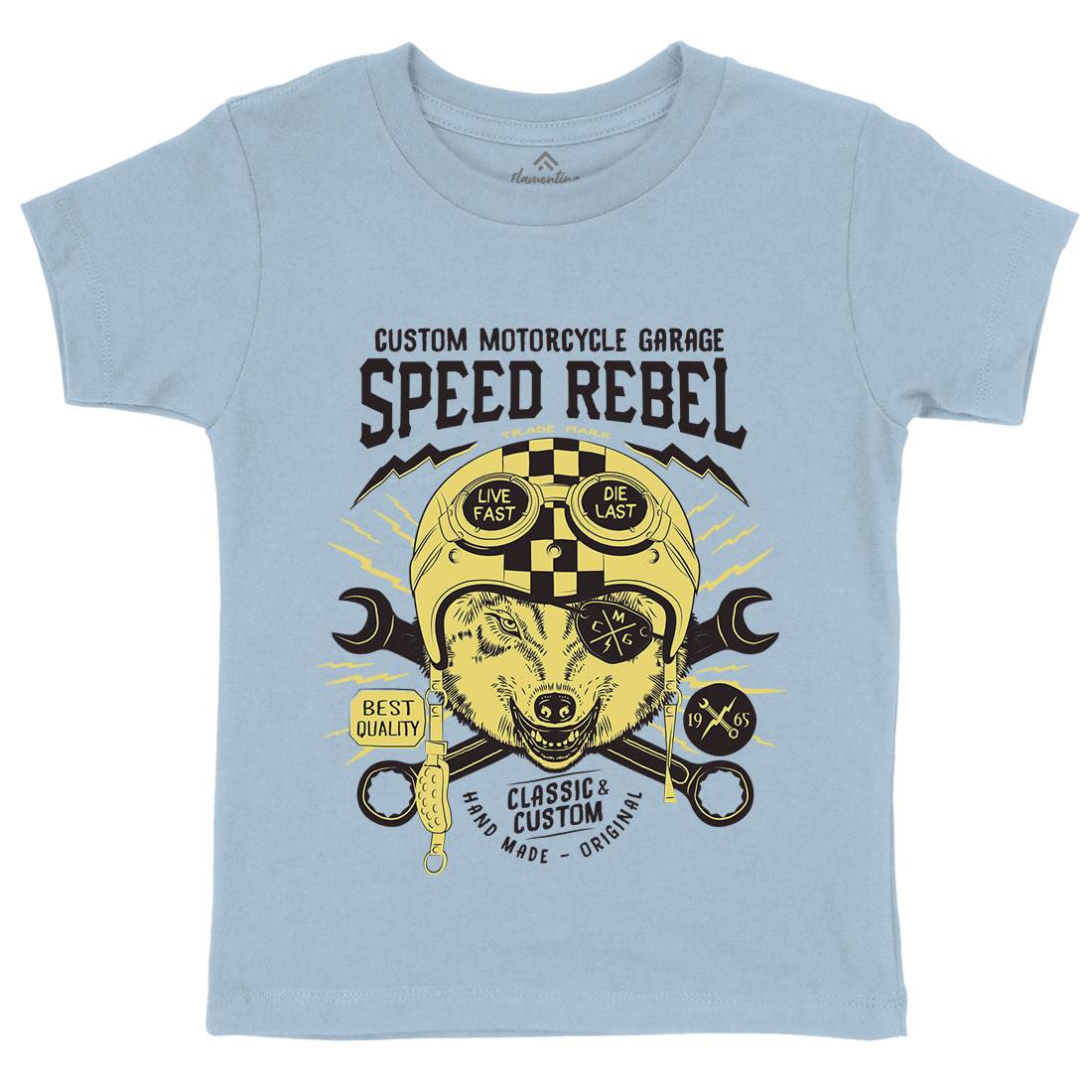Speed Rebel Kids Crew Neck T-Shirt Motorcycles A998