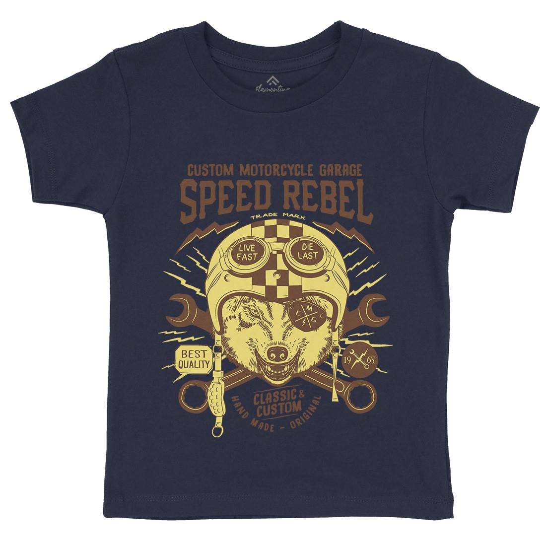 Speed Rebel Kids Crew Neck T-Shirt Motorcycles A998